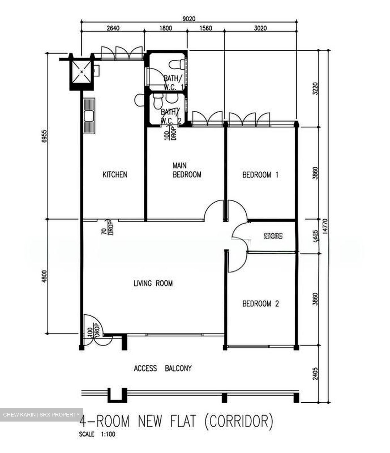 Blk 307 Hong Kah Green (Bukit Batok), HDB 4 Rooms #543626741